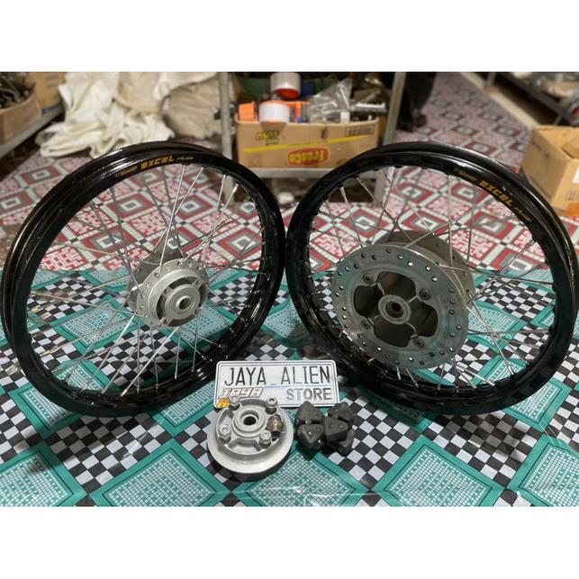 Paket Velg Pelek Takasago Excel Asia KW Set Bahan Velg Alumunium Motor CBR 150 New/New CB150 Facelif