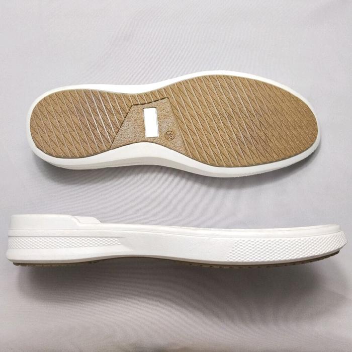Sol TPR Hotmail Coklat Putih Cocok Untuk Telapak Sol Luar Sepatu Casual Pria Model Flat Sneakers Kla