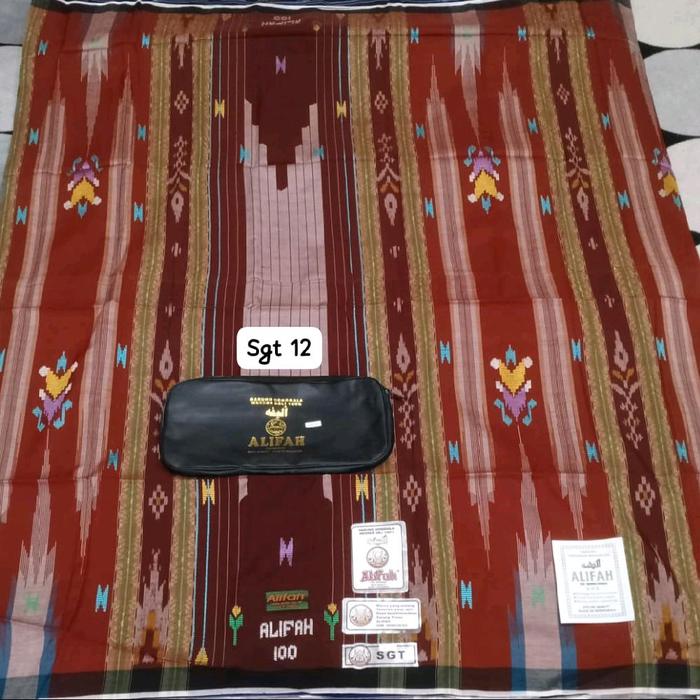 ALIFAH Sarung ALIFAH Premium Sgt 12 - Sentuhan Mewah dalam Kesederhanaan Ibadah dengan Desain Eksklu