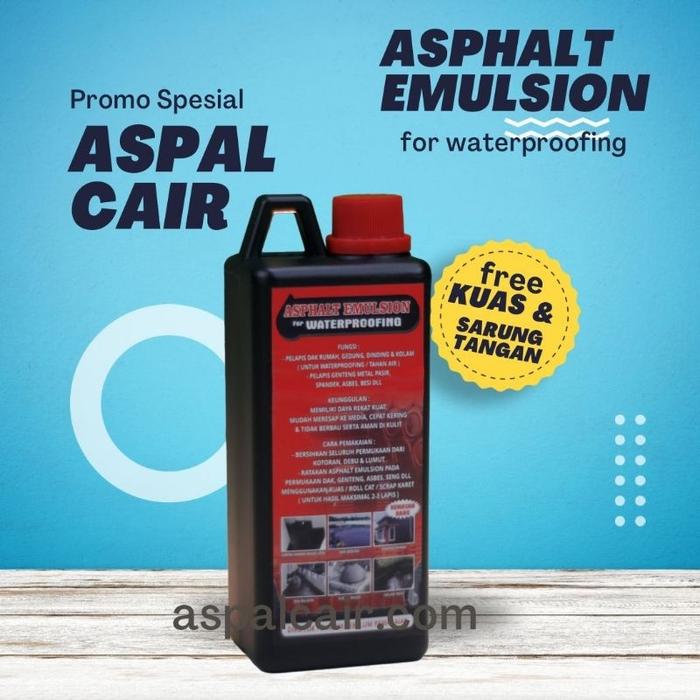 ASPAL CAIR ANTI BOCOR DAN REMBES 1KG CAT PELAPIS WATERPROOFING