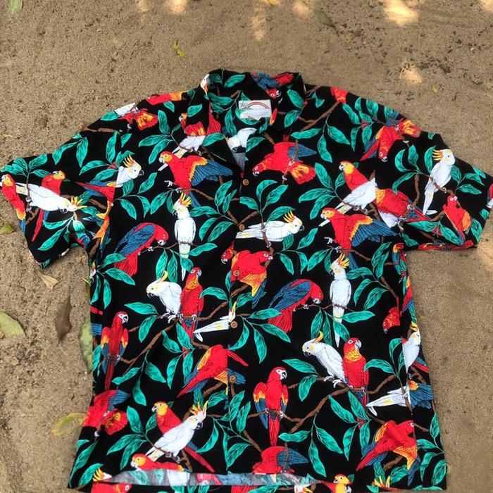 Vintage paradise found hawaiian shirt fullprint Dewasa Pria