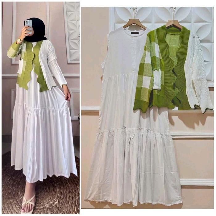 SET CUTE OUTER RAJUT // SET GAMIS BLEZER RAJUT BY JEVANNI