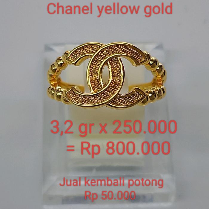 cincin emas motip Chanel