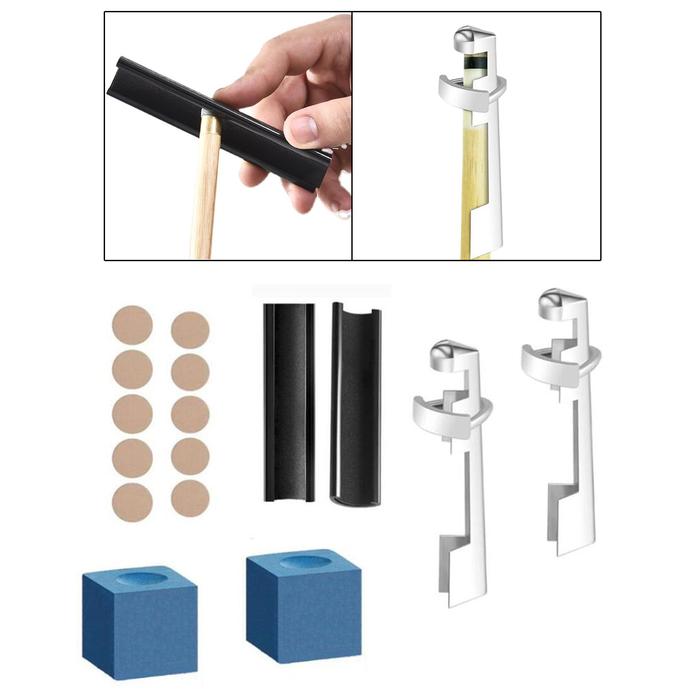 16x Billiard Cue Repair Set, Cue tool for Billiard cue Tipping DIY