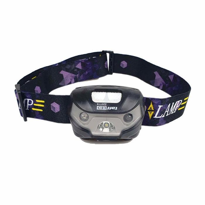 Taffled headlamp lampu kepala recharge USB motion sensor