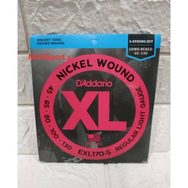 100% ORIGINAL USA SENAR GITAR BASS D'ADDARIO