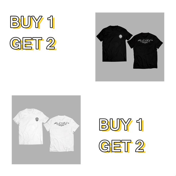 [ANAK KAOS] [BUY 1 GET 2] Kaos Pria Desain Tulisan Islami Simpel, T-Shirt Putih Casual dengan Kombin