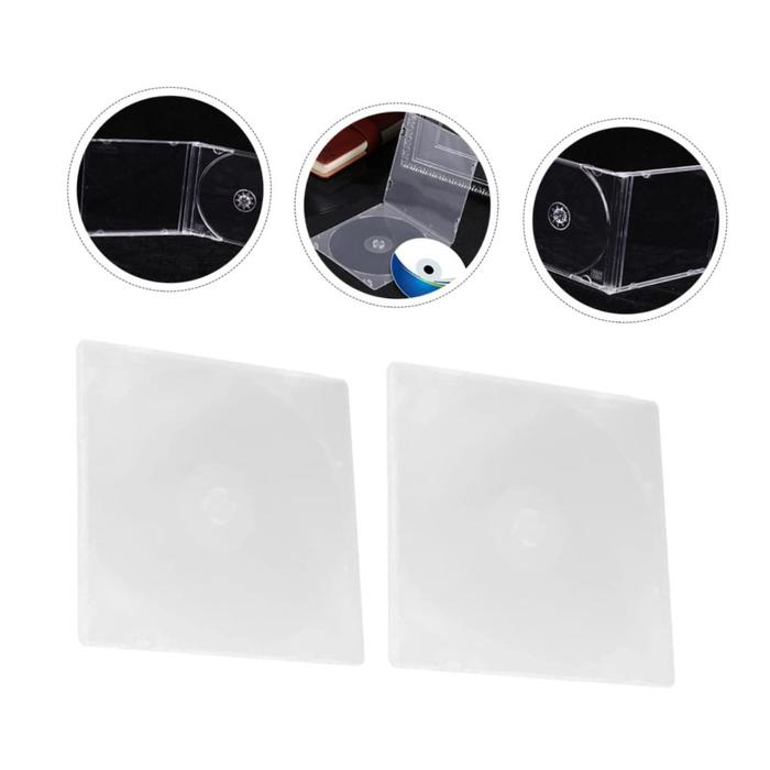 20pcs CD DVD Case Slim Single Transparan / Kotak CD DVD