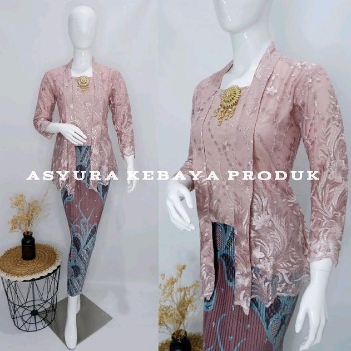 Kebaya Kutu Baru Pendek Bahan Tulle Sapto Premium