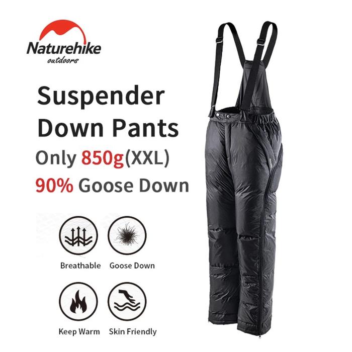CELANA SUSPENDER GOOSE DOWN NATUREHIKE NH20FS034 / CELANA HANGAT CAMP