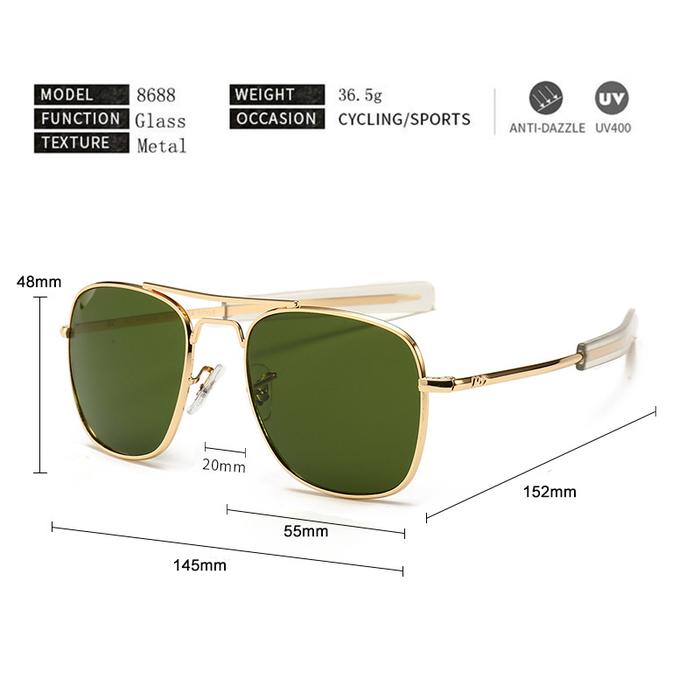 Aviation Sunglasses Men women 2021 vintage designer American Army Military Optical AO Sun Glasses Oc