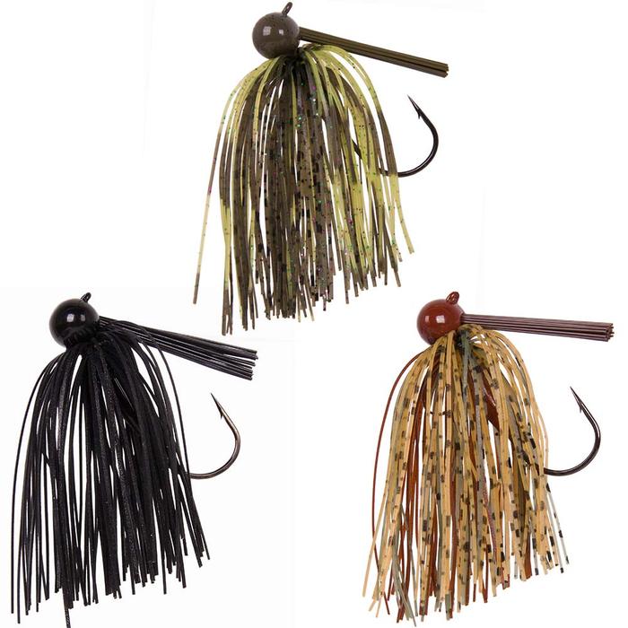 21g Tungsten Bass Jig Weedless Football Jig Rubber Skirted Lure Long Casting Flipping Punch Rig Weed