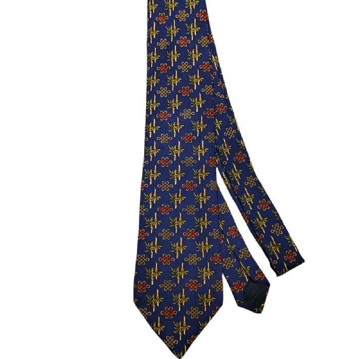 Christian Dior - Bamboo Lucky Knot Navy Silk