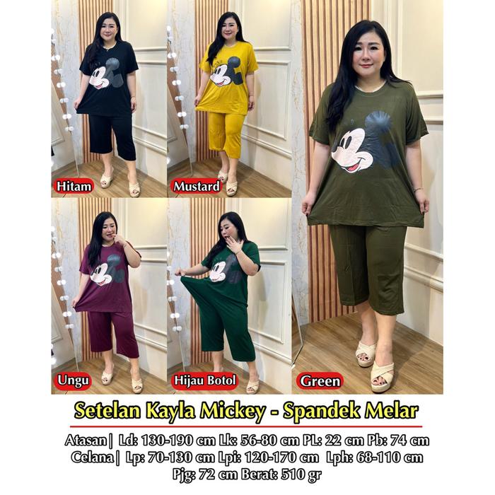 FINA BIGSIZE - (KAYLA SET 7/8) SETELAN WANITA JUMBO