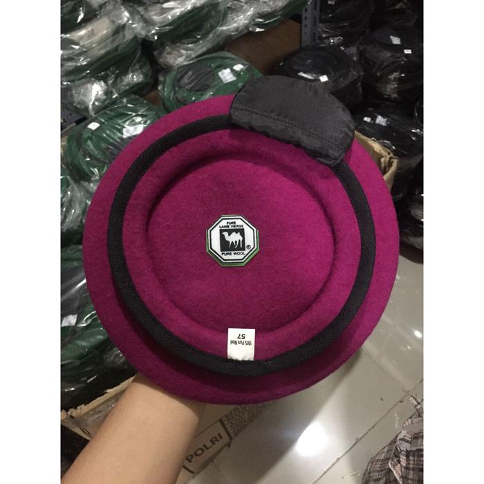 Topi Baret Marinir  Camel Asli Logo Onta Hitam