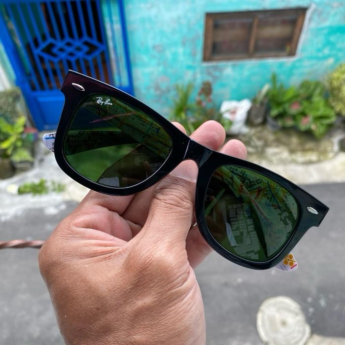 kacamata rayban wayfarer special series 2140 1028 kaca hijau sz 50