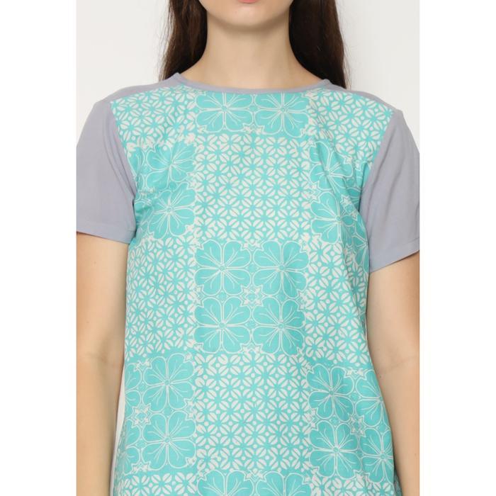 Bhatara Batik Ouse Wanita Meidi 5555 Tosca Baju Katun Bulat Casual