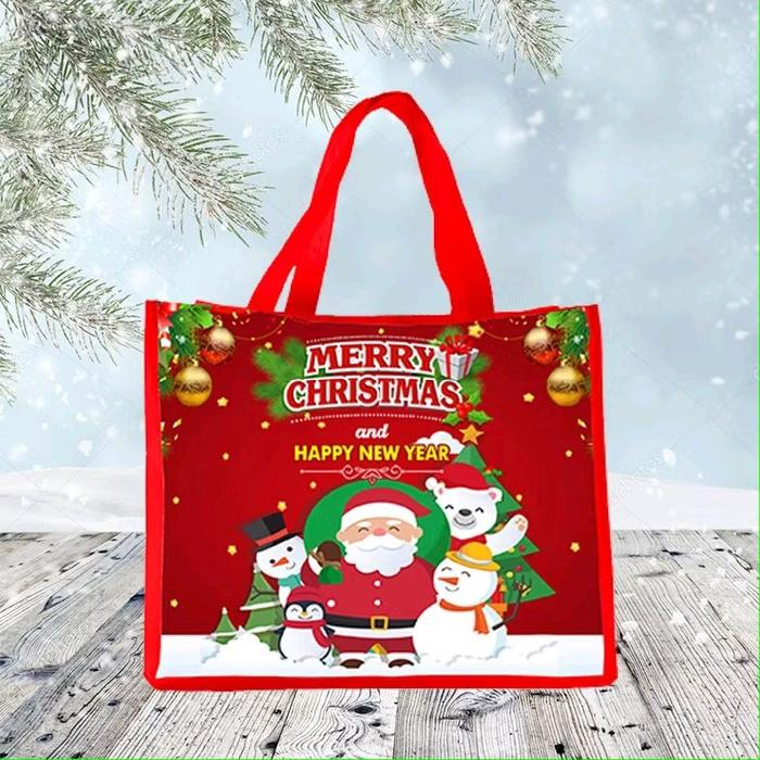 Tas Natal / Bingkisan Natal / Hampers Natal / Tas Merry Christmas Satuan