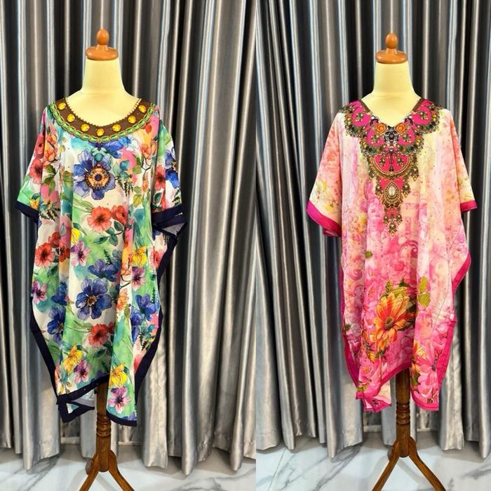 Dress Kaftan India Katun Silk