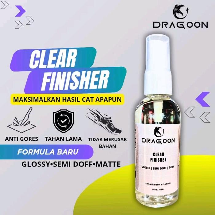 Vanish Cat Clear Finisher Semprot Cat Kulit Tas Dompet Sepatu Glossy Doff