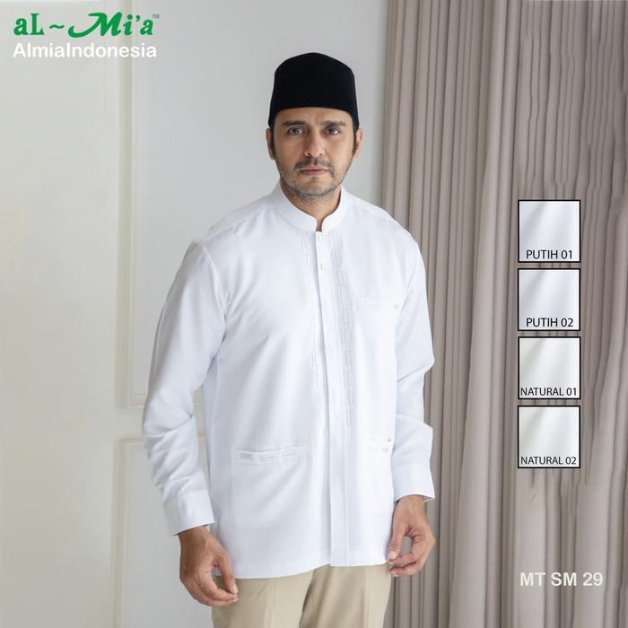 FH838 Baju Koko Al-Mia MT Samra 29 Lengan Panjang STOK TERBATAS