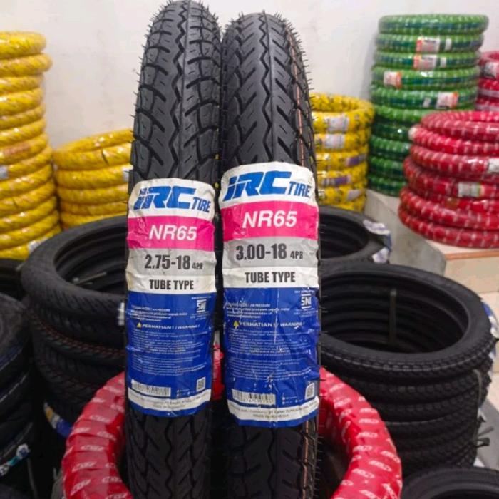 Sepasang Ban IRC NR 65 275-18 & 300-18 Tubetype Ban Ring 18 Ban RX KING