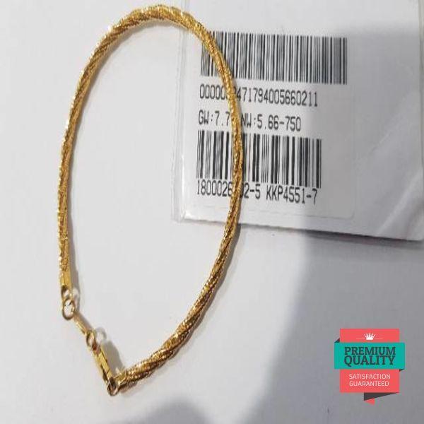 TERLARIS GELANG EMAS ASLI KADAR 750 GELANG UBS GELANG TALI BULAT