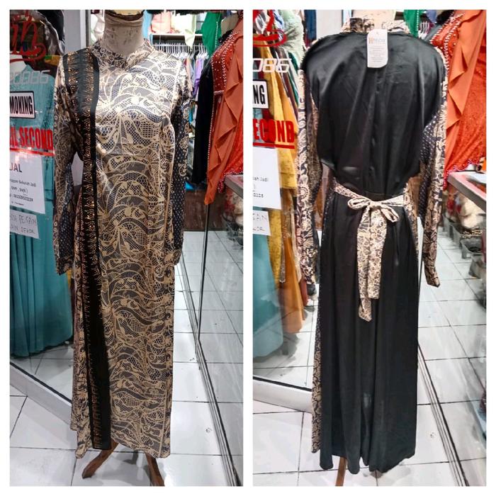 gamis june motif kombinasi