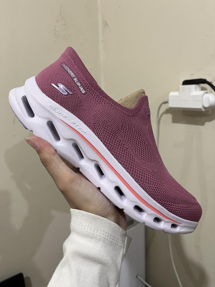 SEPATU SKECHERS GO WALK GLIDE STEP 2 WANITA 125120MVMT MAUVE