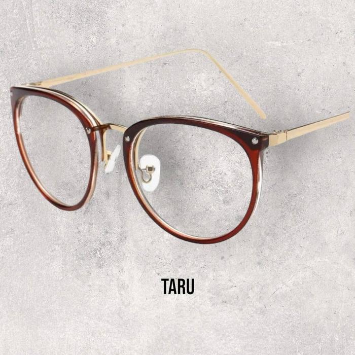 Taru Kacamata Frame Lensa Antiradiasi Photochromic Bluechromic - AB221