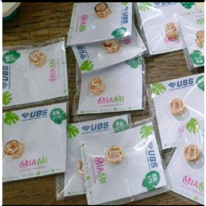 Liontin Kalung Inisial Huruf A , B C  H  K M,  N,P, S, V Y emas 375