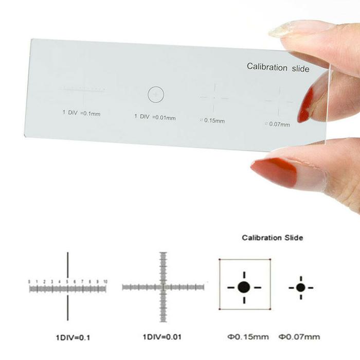 0.01mm Calibrate Microscope Slide Stage Micrometer Calibration with 4