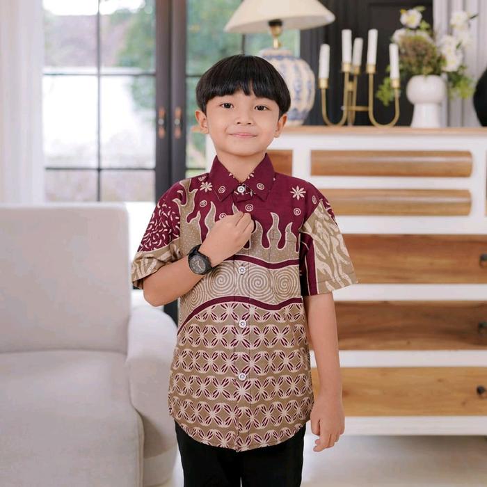 GAMIS COUPLE RAHAYU BURGUNDY Batik Baju