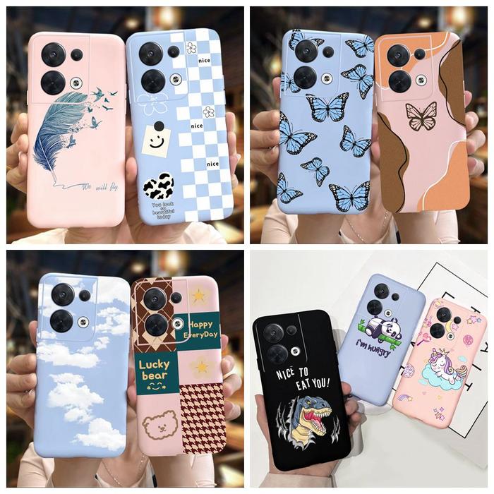 Cute Cartoon Phone Case For OPPO Reno8 Lite 5G Cover Reno 8 2022 Back