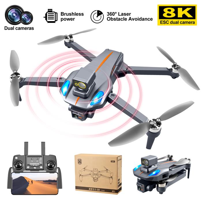 K911 MAX GPS Drone 8K Professional Obstacle Avoidance Dual HD Camera