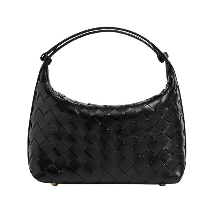 MINI BAG BOTTEGA VENETA WALLACE BLACK ORIGINAL AUTHENTIC