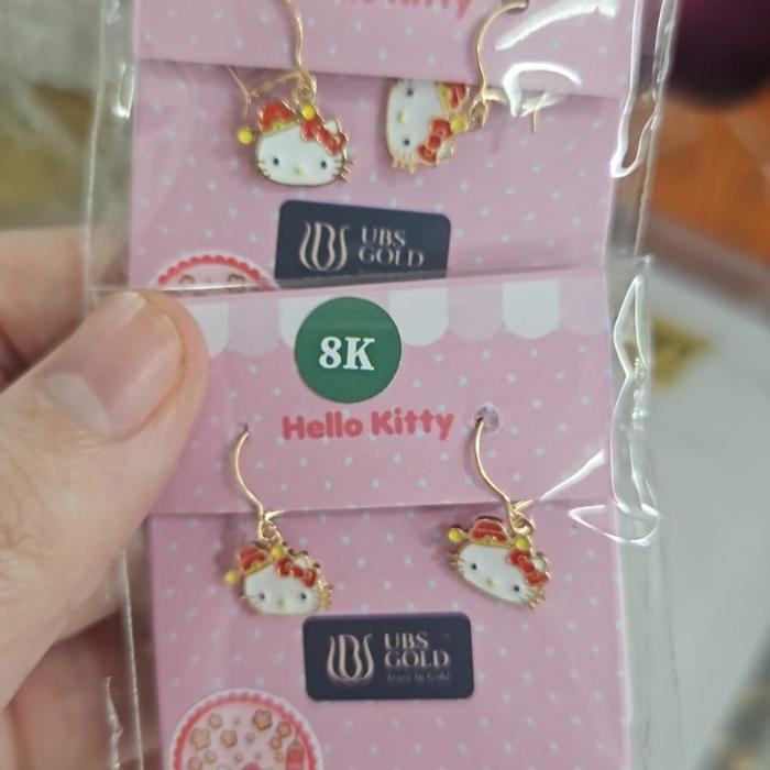 Anting Hello Kitty Emas / Anting Emas Anak / Anting Anak Emas Asli Pasti Promo