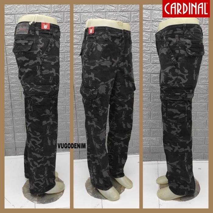 TERLARIS CARDINAL size 27-38  celana panjang cargo loreng / celana panjang loreng