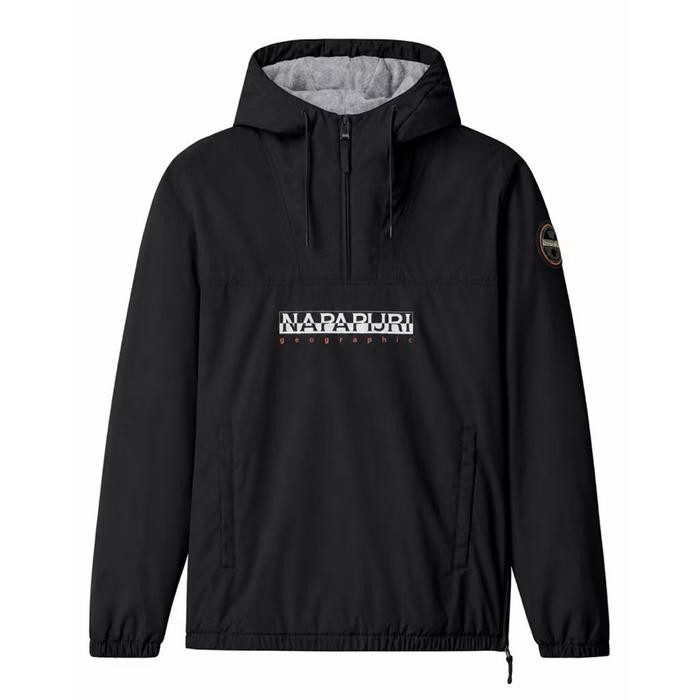 Napapijri Avergreen Anorak Winter Hooded Jacket In Black