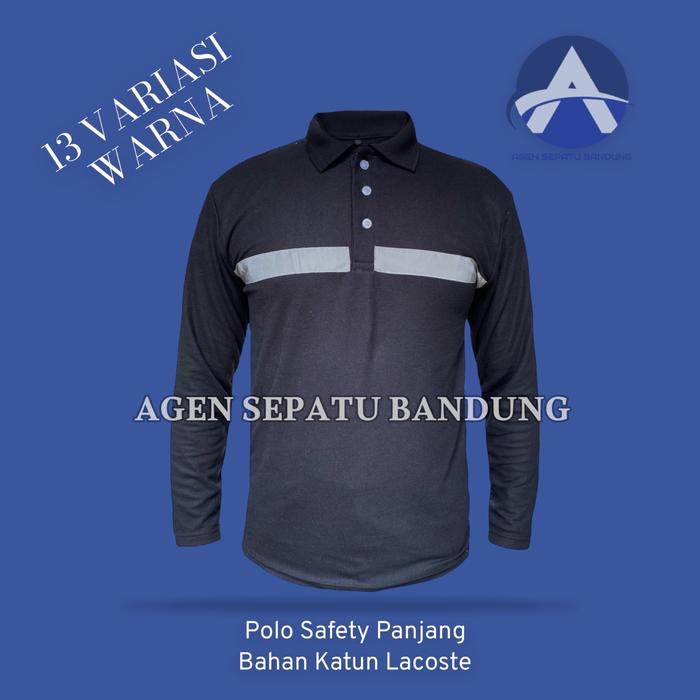 Kaos Safety Panjang Lapangan Safety Scotlight - Kaos Proyek Bahan Dingin