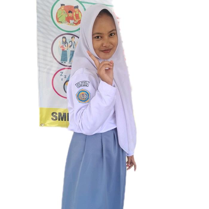 Seragam Putih Abu Cewek SMKN 1 Banjar Agung nyaman