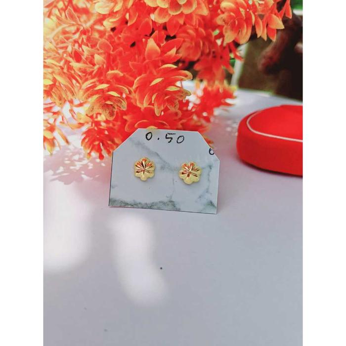 Anting Tindik Simpel Emas Asli Anting Tusuk Giwang Anting Wanita Dewasa Anting Korea Terbaru Emas As