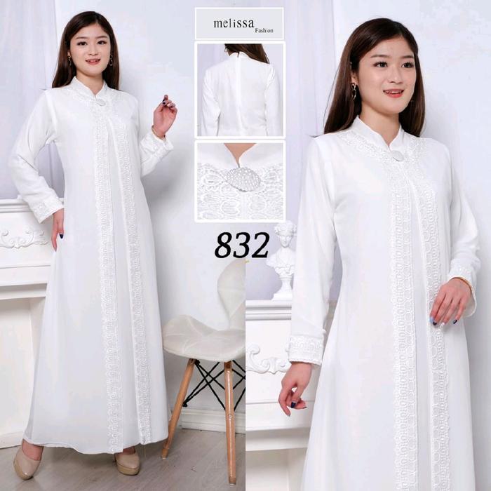 GAMIS JUMBO MODEL KEBAYA MODERN TERBARU HITAM dan PUTIH