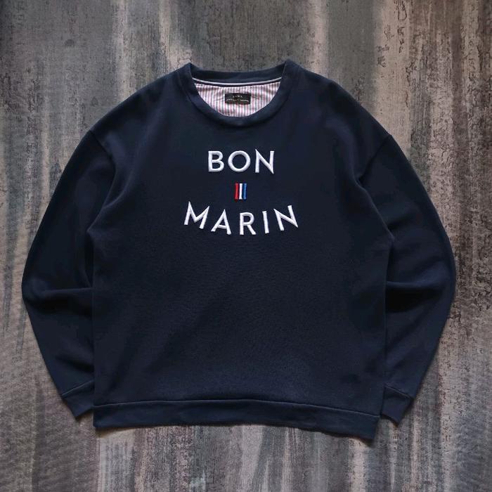 crewneck Zara Man BON MARIN full bordir original