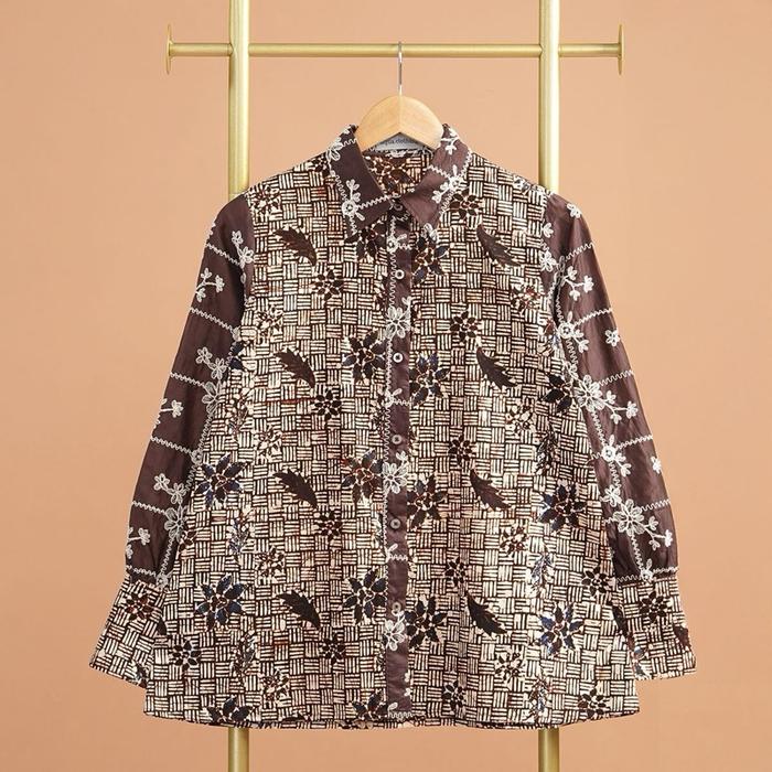Atasan Wanita Batik A1181 Vania Coklat