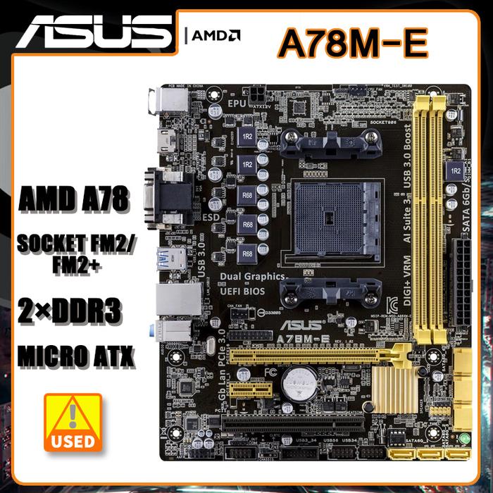 FM2/FM2+ AMD A78 Motherboard d ASUS A78M-E motherboard DDR3 32GB SATA