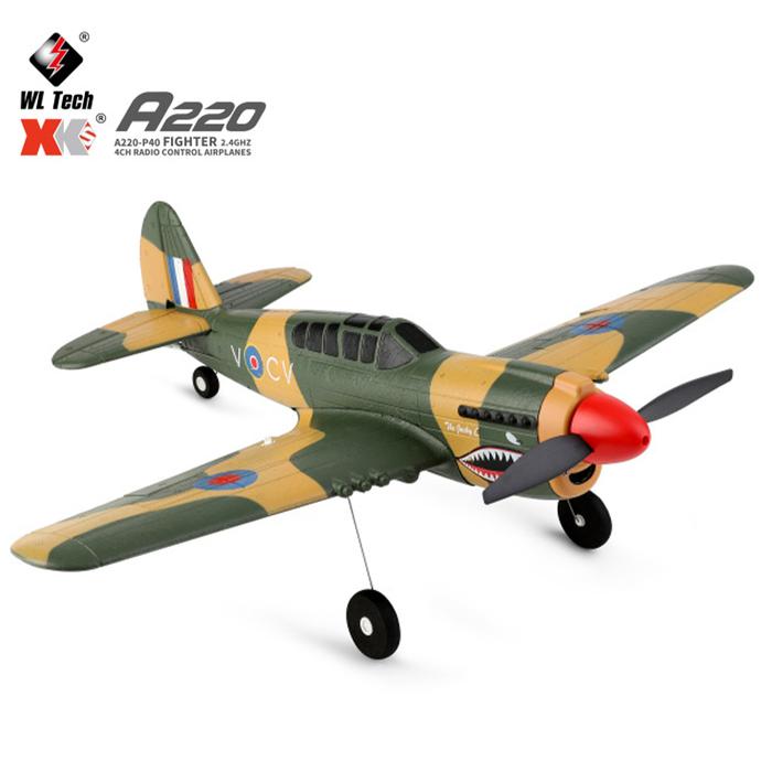 WLtoys A220 RC Plane 2.4G Radio Remote Control Airplane 6G 3D Stunt Plane RC Fighter Foam Electric A