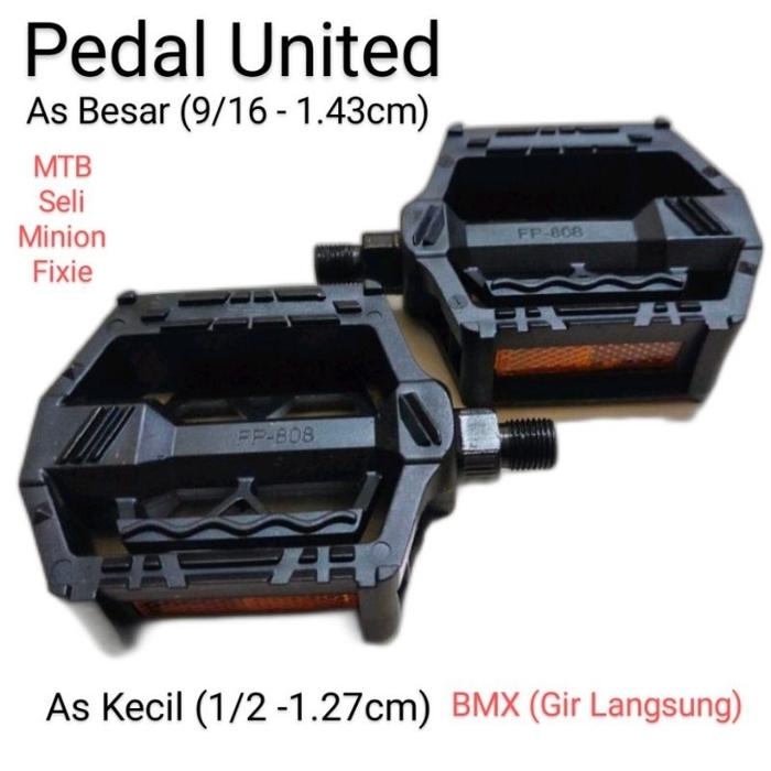 Pedal Sepeda BMX MTB United  808 Hitam