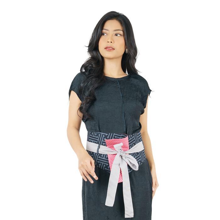 BEST Bhatara Batik Obi Belt Wanita 5584 - 4777G - 5132C - 4599D - 5290A - 5280A - 5323 - 4801 Biru M