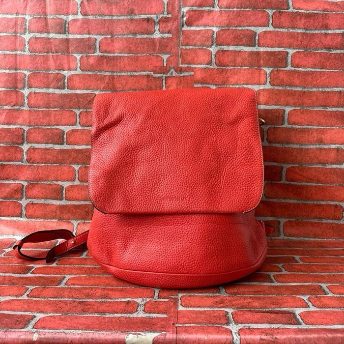 TAS RANSEL KULIT WANITA BRUNO MAGLI SECOND BRANDED ORANGE / TAS RANSEL FASHION WANITA KULIT BRUNO MA